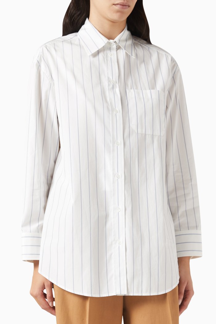 

Corolla Shirt in Cotton-poplin, Blue