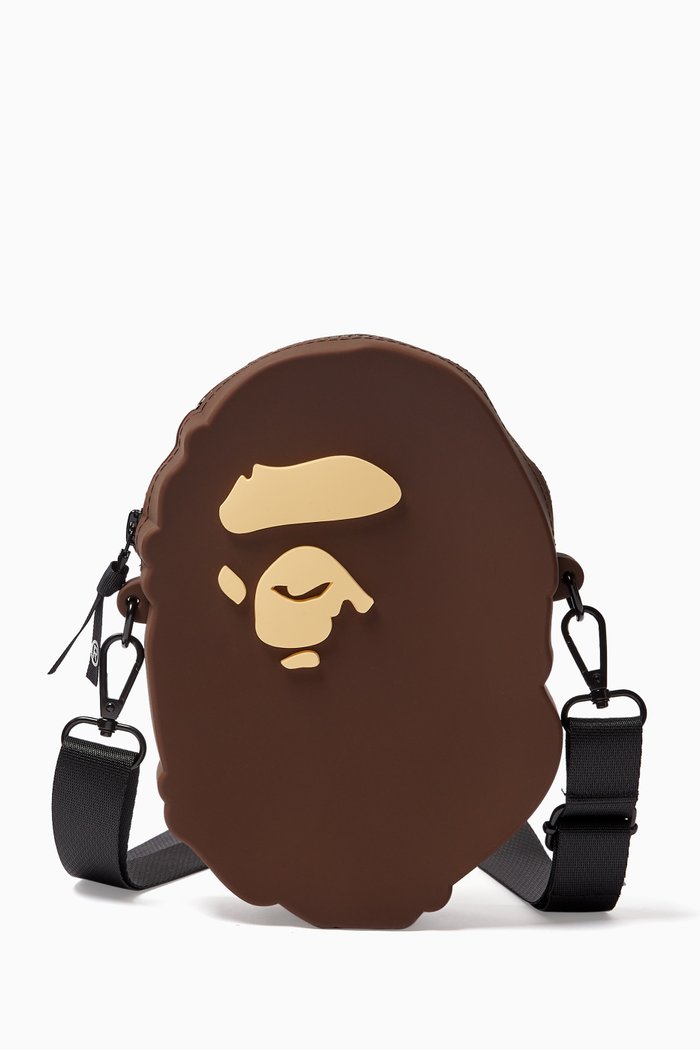 

Ape Head Shoulder Bag in Silicone, Brown