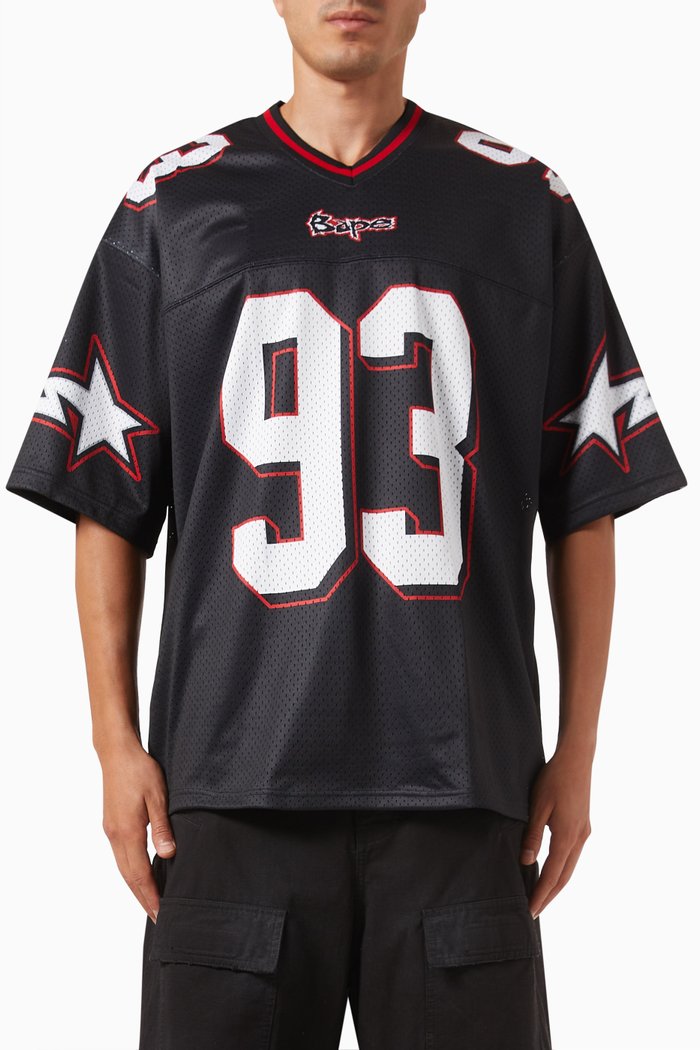 

Football Logo T-shirt in Mesh, Black