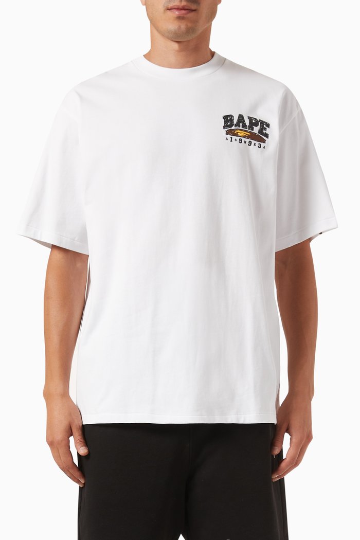 

Hand Draw Bape T-shirt in Cotton-jersey, White