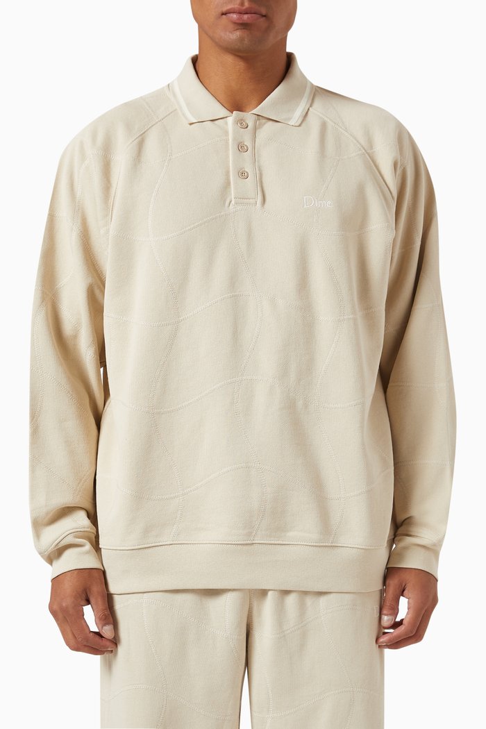 

Wave Rugby Sweater in French Terry, Neutral