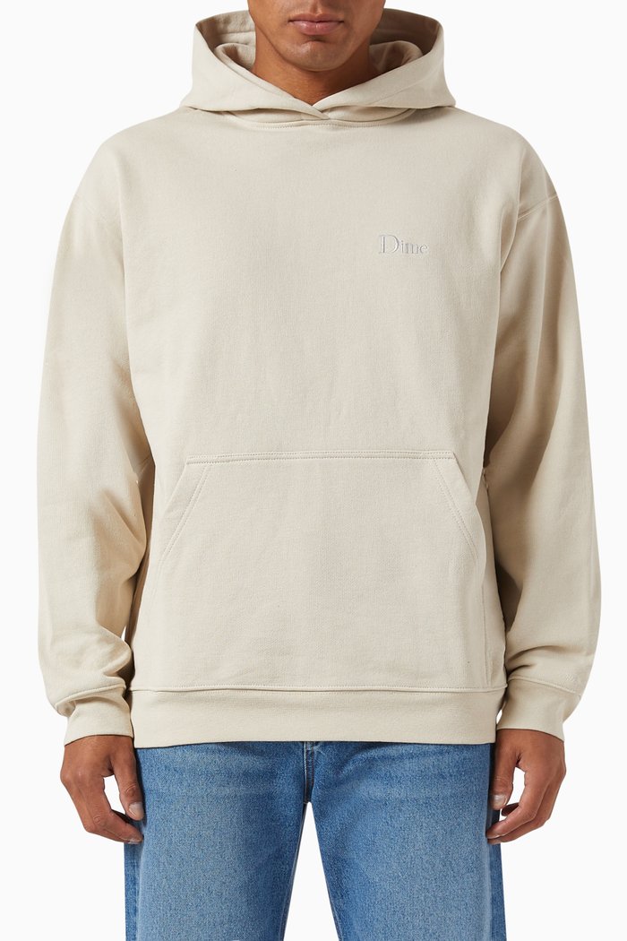 

Classic Logo Hoodie in Cotton, Neutral