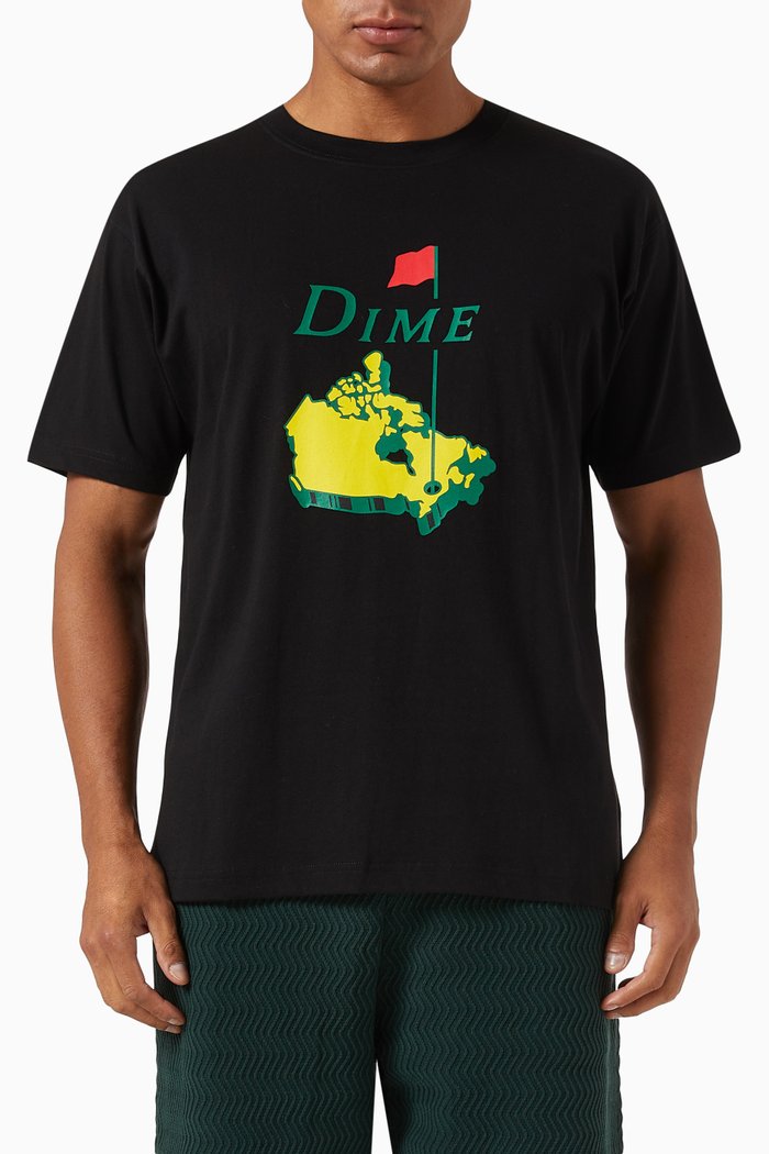 

Masters Printed T-shirt in Cotton, Black