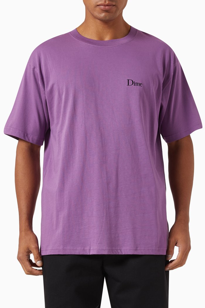 

Classic Small Logo T-shirt in Cotton, Purple