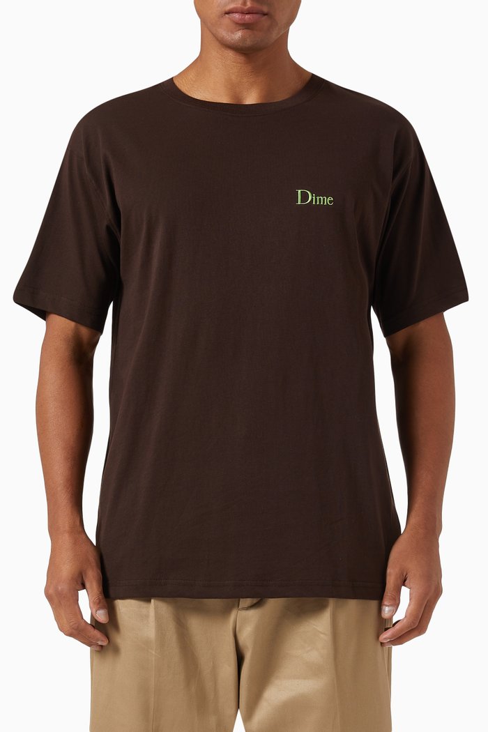 

Classic Small Logo T-shirt in Cotton-jersey, Brown