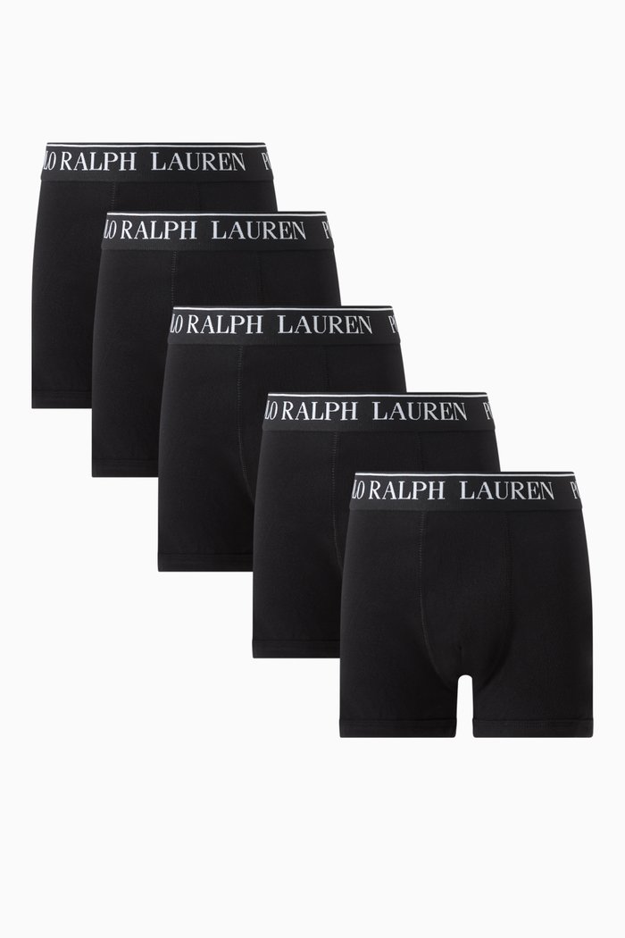 

Boxers in Cotton-stretch, Pack of 5, Black