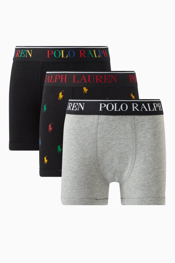

Boxer Briefs in Stretch-jersey, Pack of 3, Black