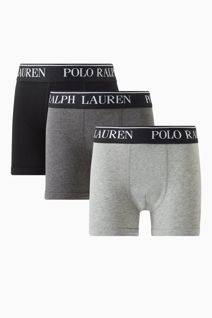 

Boxer Briefs in Cotton-stretch, Pack of 3, Black