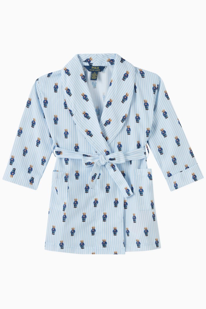 

Polo Bear Robe, Blue