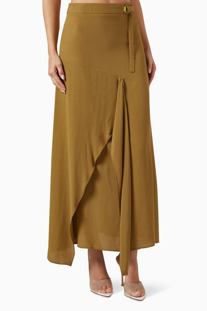 

Asymmetric Buckle Skirt, Neutral
