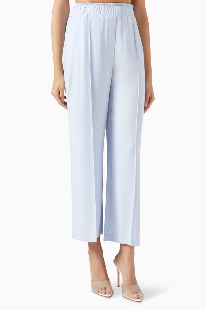 Straight-fit Pants, Blue