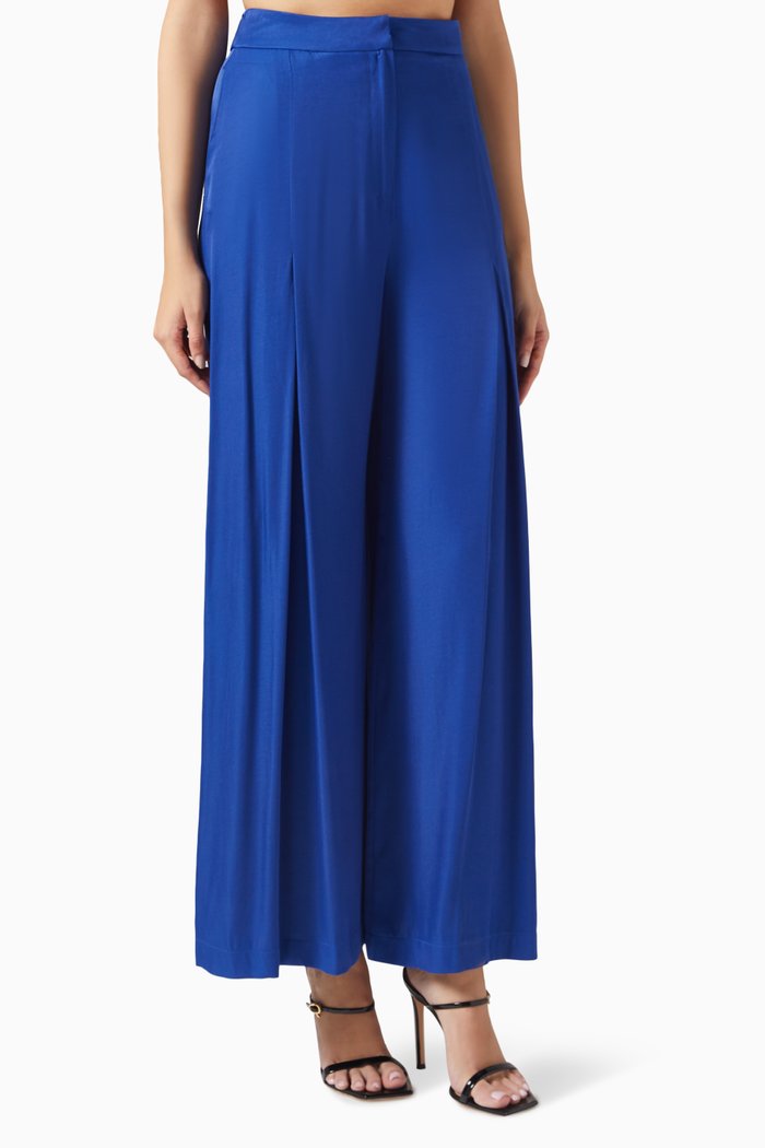 

Wide-leg Pants, Blue
