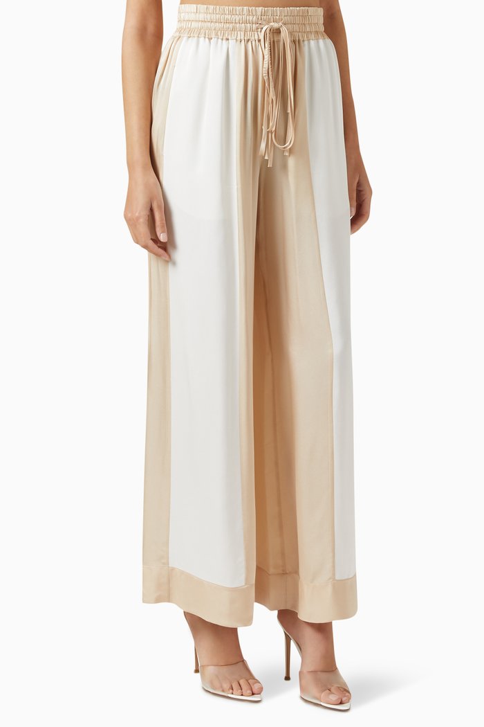 

Wide-leg Pants in Satin, Neutral