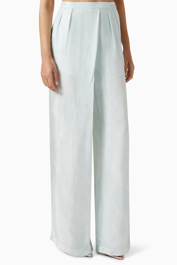 

Wide-leg Pants in Viscose-blend, Blue