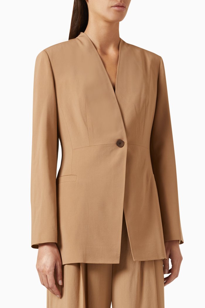 

Blazer & Vest Set in Wool, Neutral