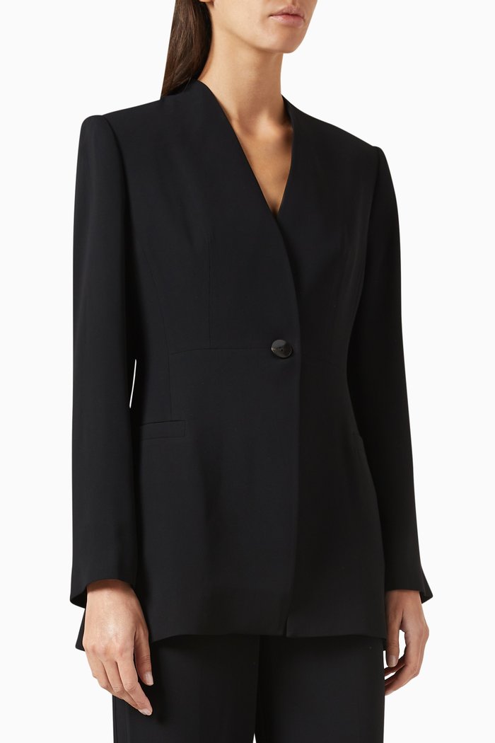 Blazer & Vest Set, Black