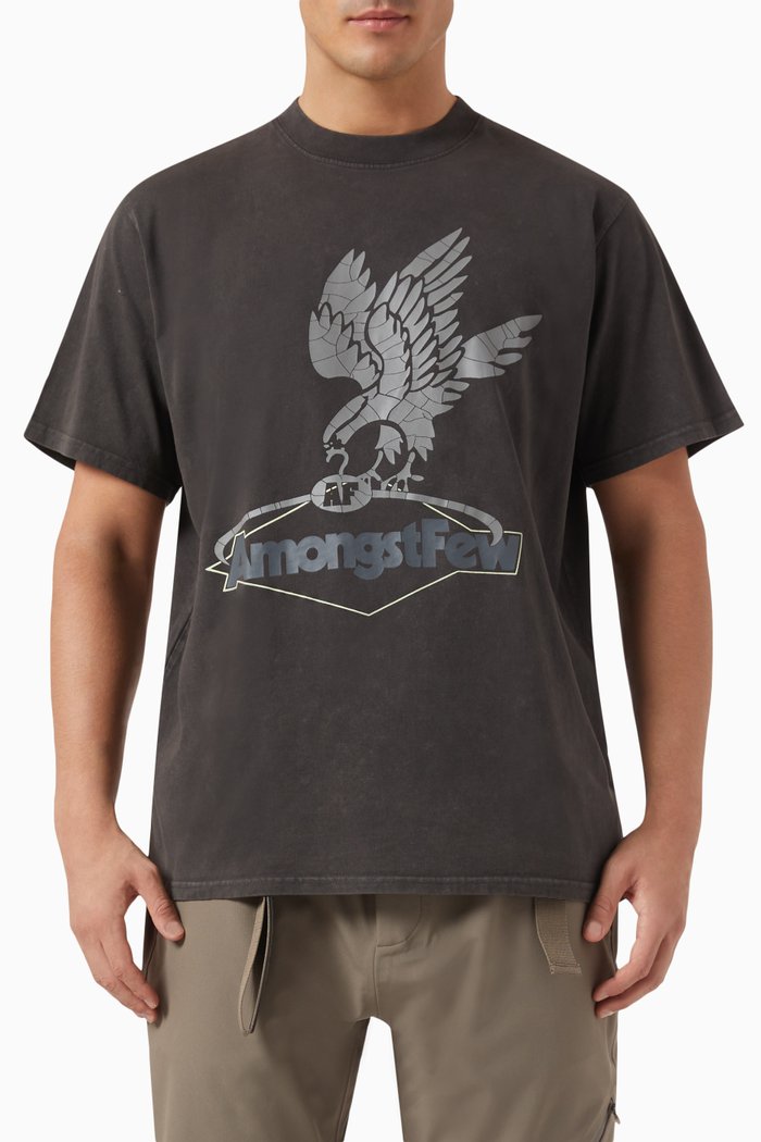 

Early Bird Box T-shirt in Cotton, Black