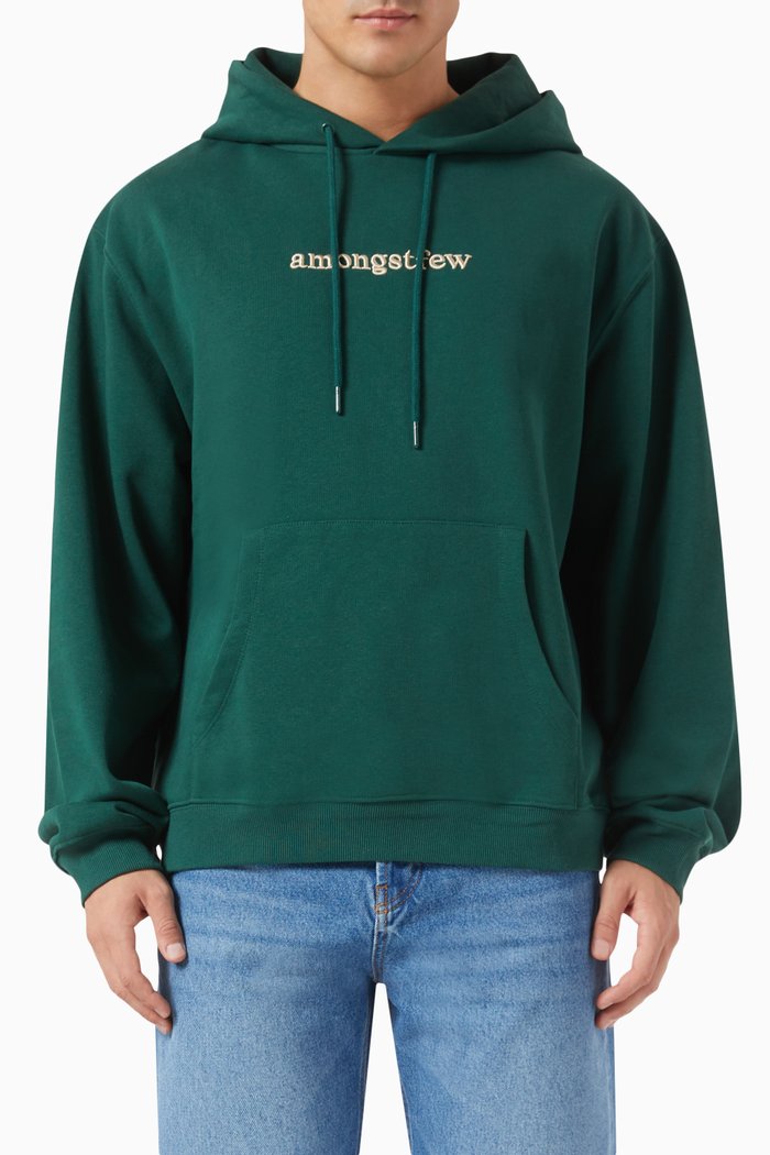 

Against All Odds Hoodie in Cotton French Terry, Green