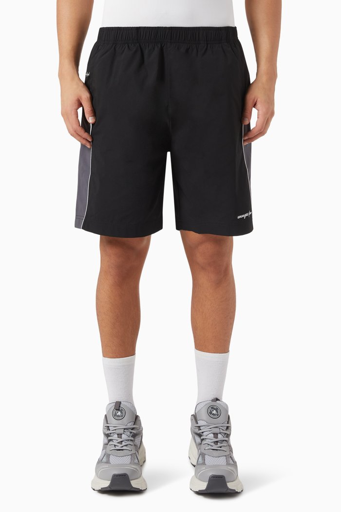 

Embroidered Sports Shorts, Black