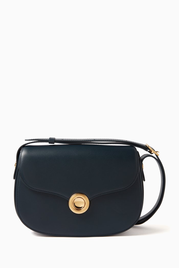 

Small Ghiera Bag in Leather, Blue