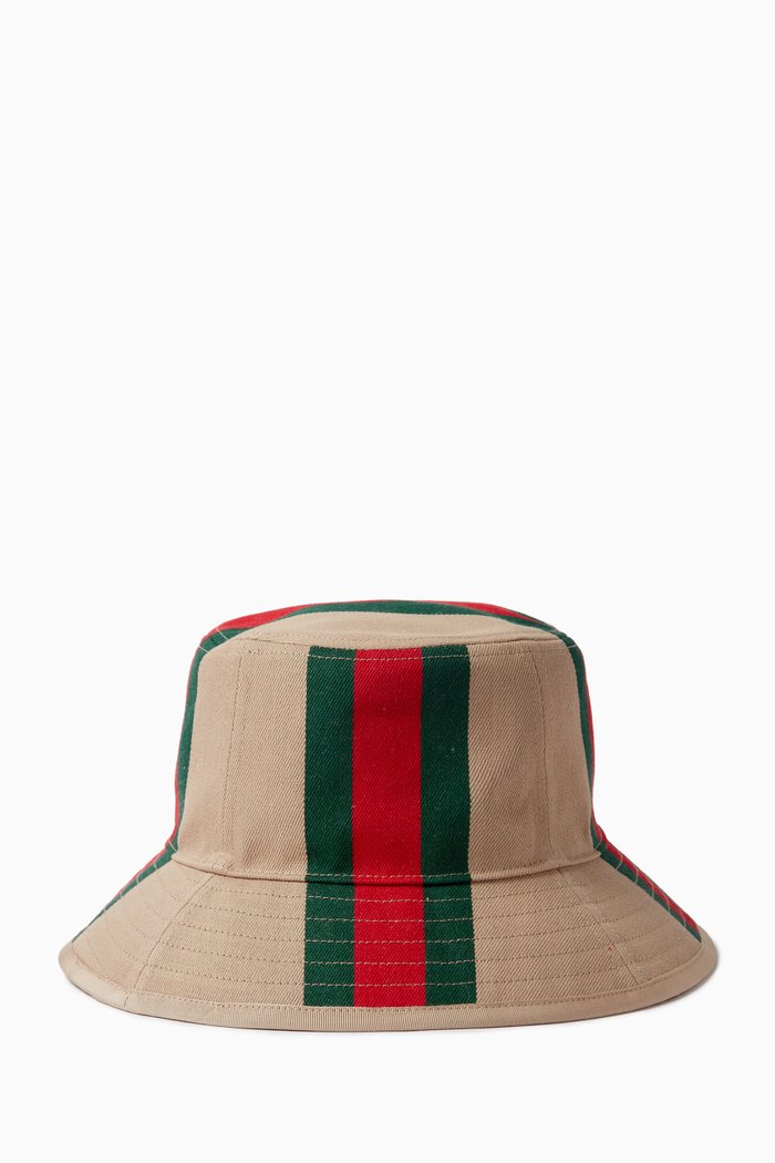 

Web Fedora Hat in Cotton-denim, Neutral