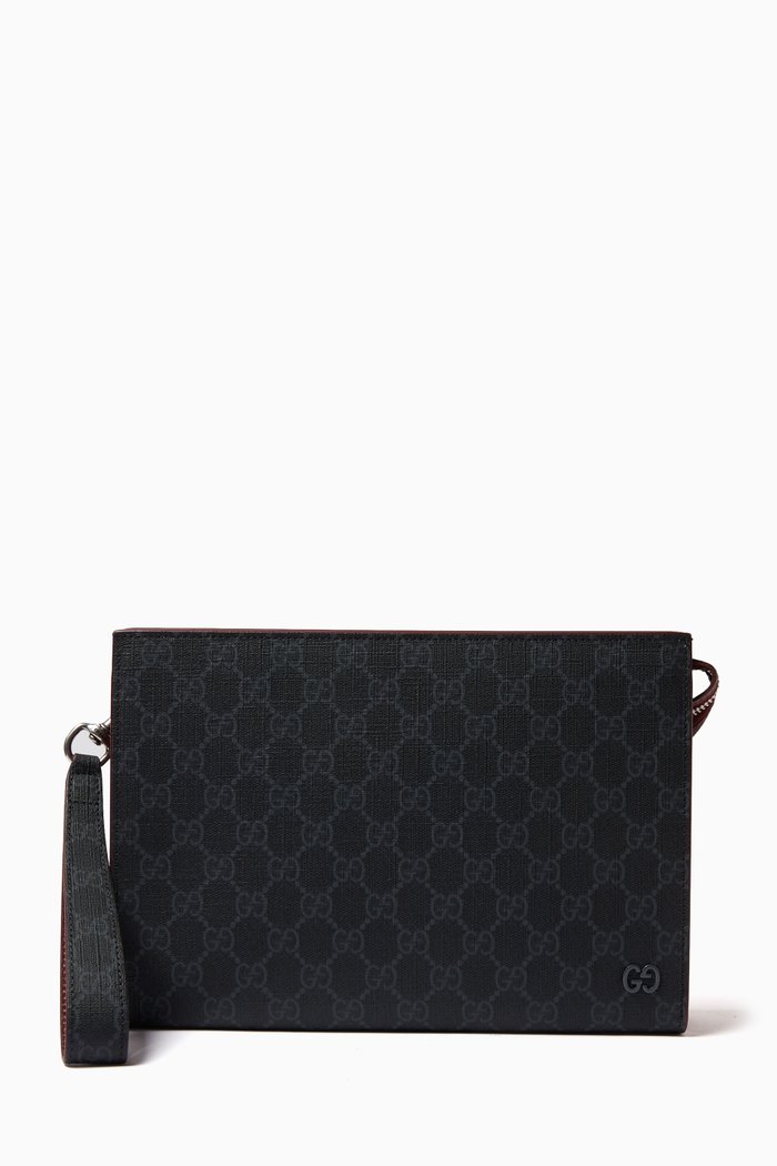 

GG Pouch in Supreme Canvas, Black