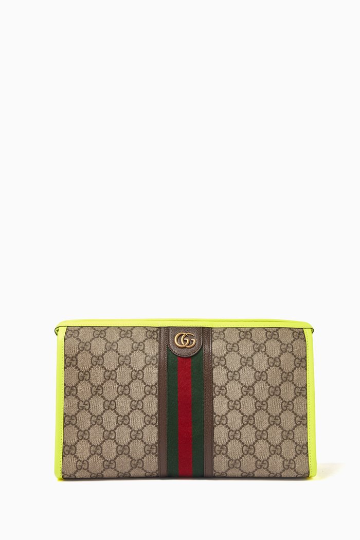 

Ophidia Toiletry Case in GG Supreme Canvas, Neutral