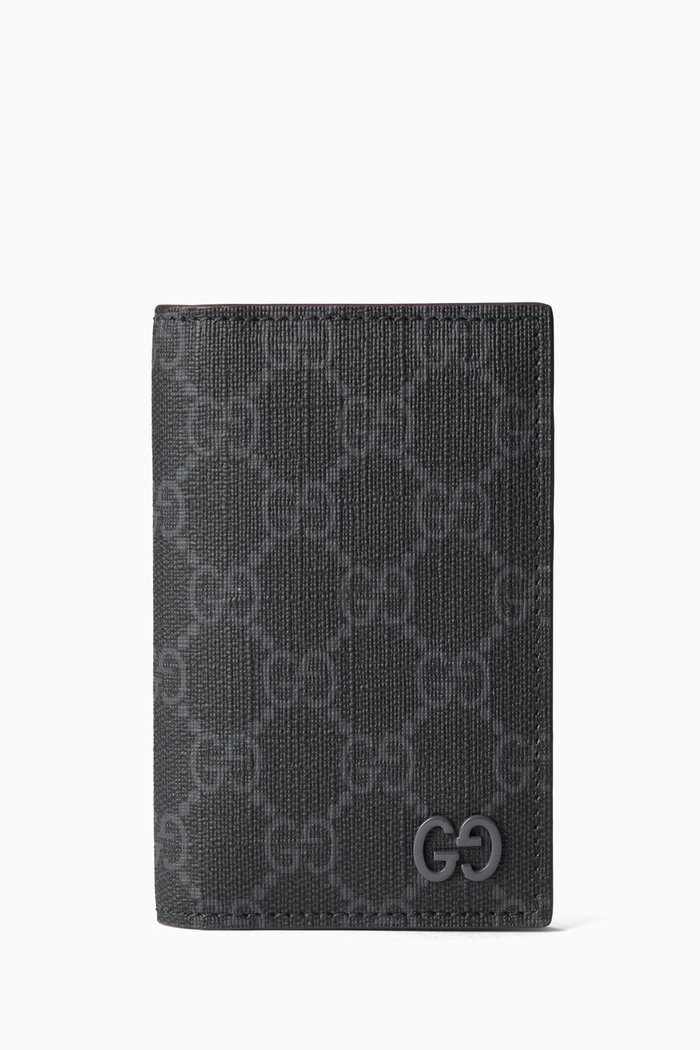 

Long GG Card Case in Supreme Canvas, Black