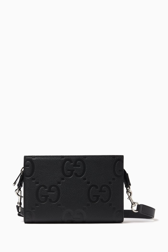 

Jumbo GG Mini Bag in Leather, Black
