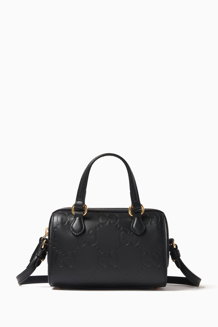 

Gilbert Mini GG Bag in Leather, Black