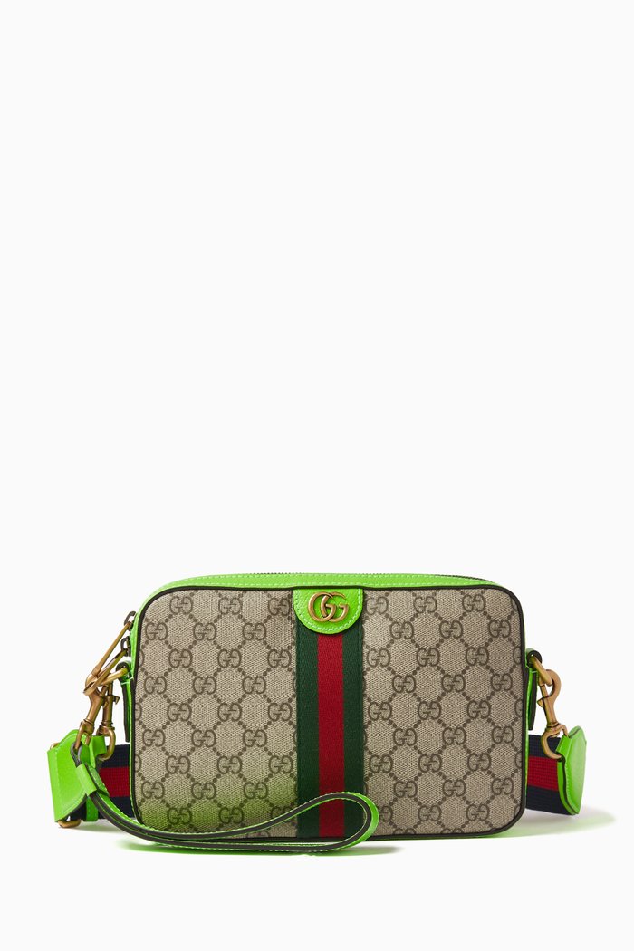 

Ophidia Crossbody Bag in GG Supreme Canvas, Neutral