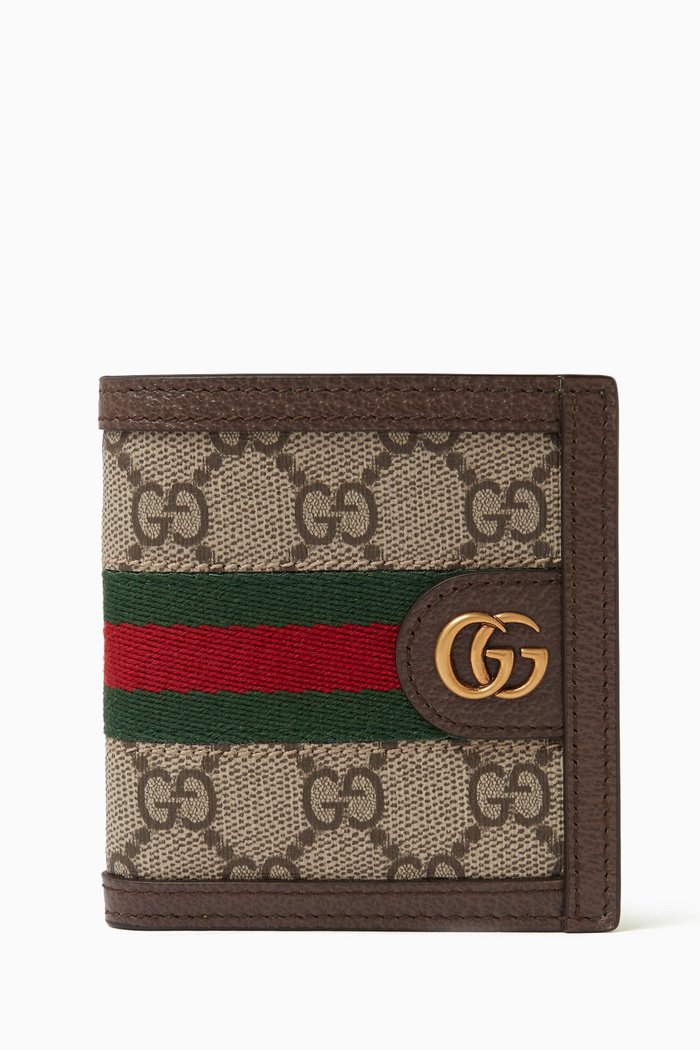 

Ophidia Wallet in GG Supreme Canvas, Neutral