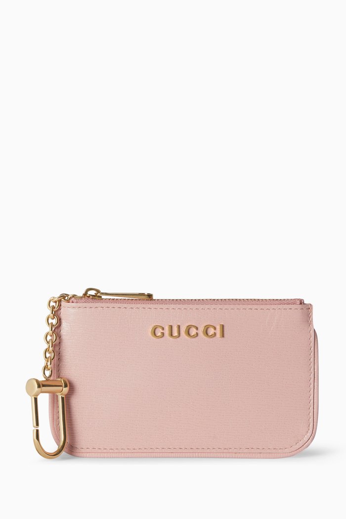 

Zip Key Case in Leather, Pink