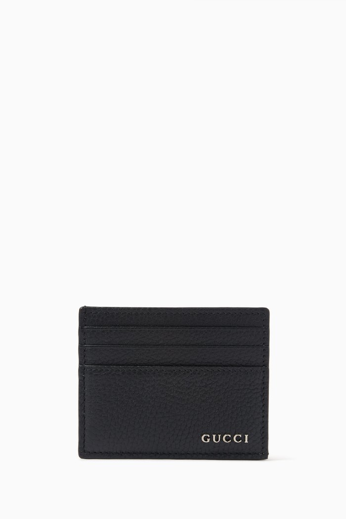 

Card Case in Grained Leather, Black