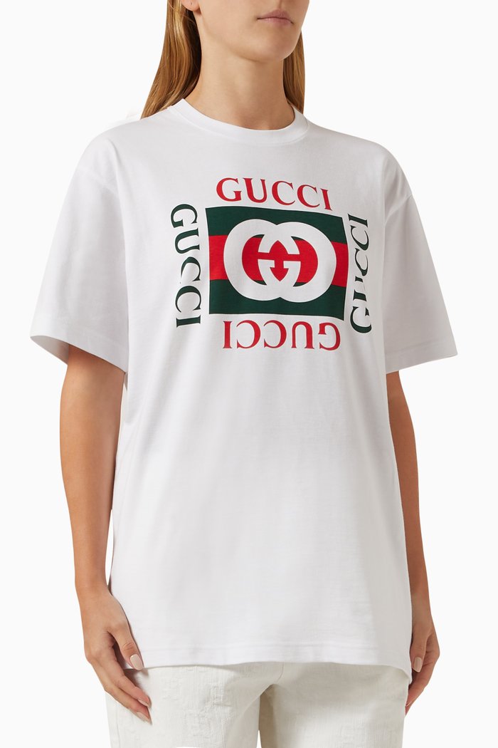 

Logo T-shirt in Cotton Jersey, White