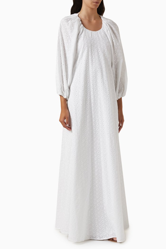 

Fran Maxi Dress in Linen, Neutral