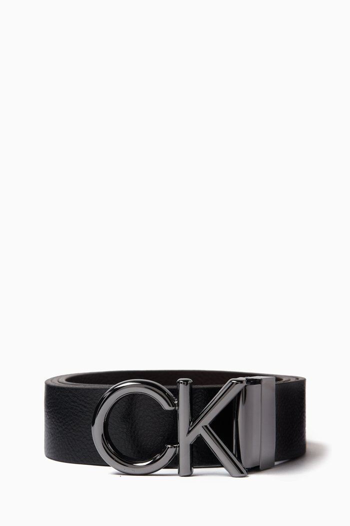 

Reversible Logo Belt in Leather, Black