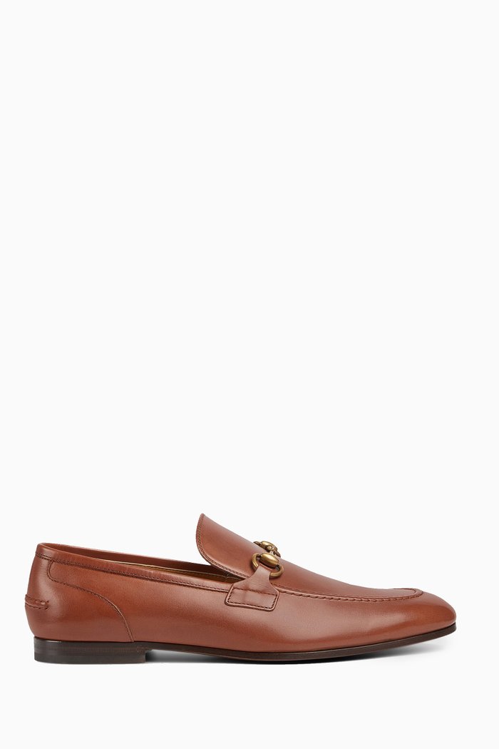 

Jordaan Horsebit Loafers in Leather, Brown