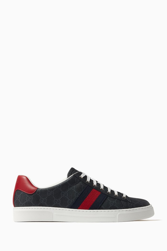 

Ace Sneakers in GG Supreme canvas & Leather, Black