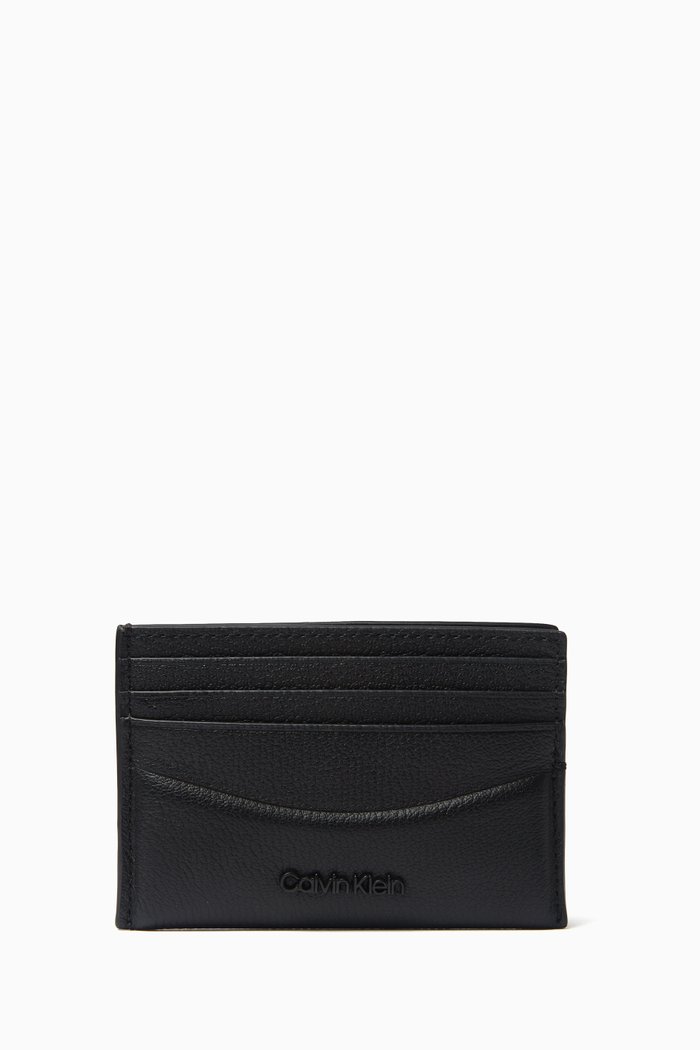 

Minimal Focus Cardholder in Faux Leather, Black