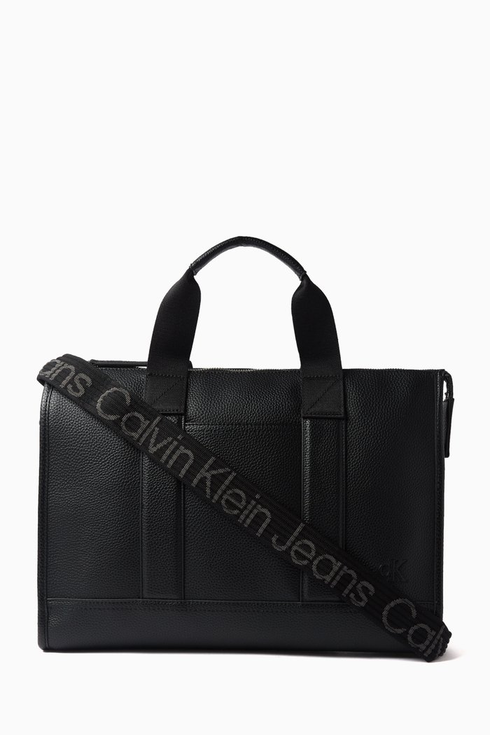 

Ultralight Commuter37 Briefcase in Faux Leather, Black