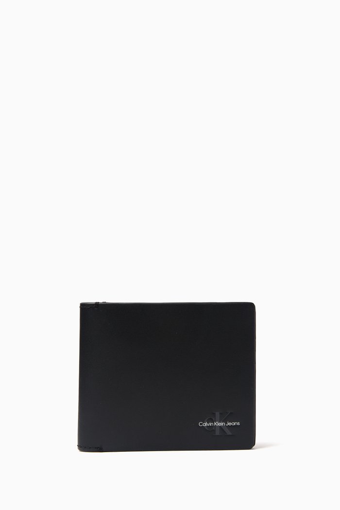 Monogram Soft Bifold Wallet, Black