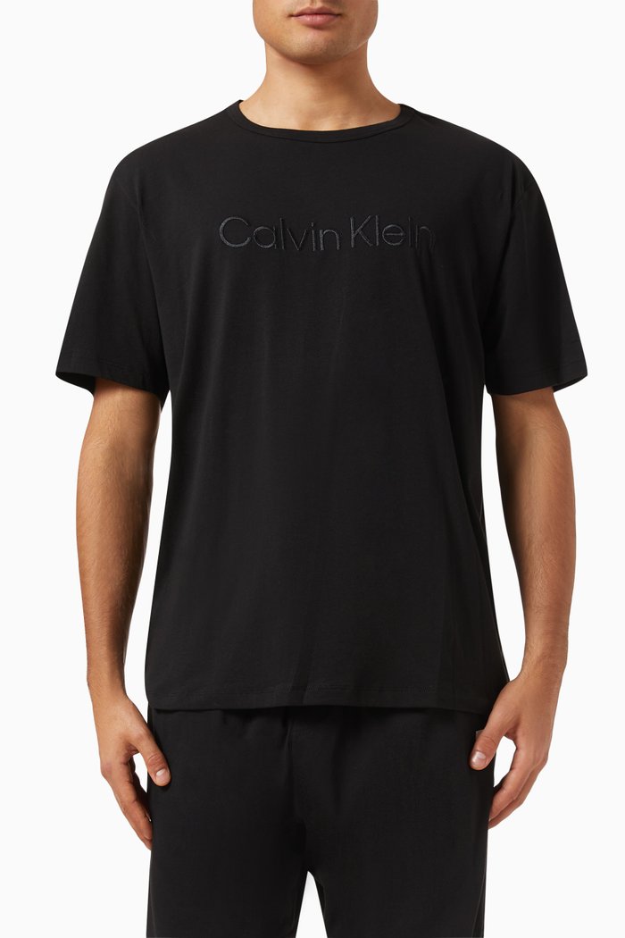 

Logo T-shirt in Cotton-blend, Black