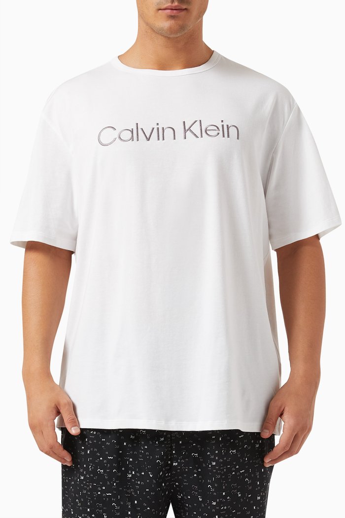 

Logo T-shirt in Cotton-blend, White