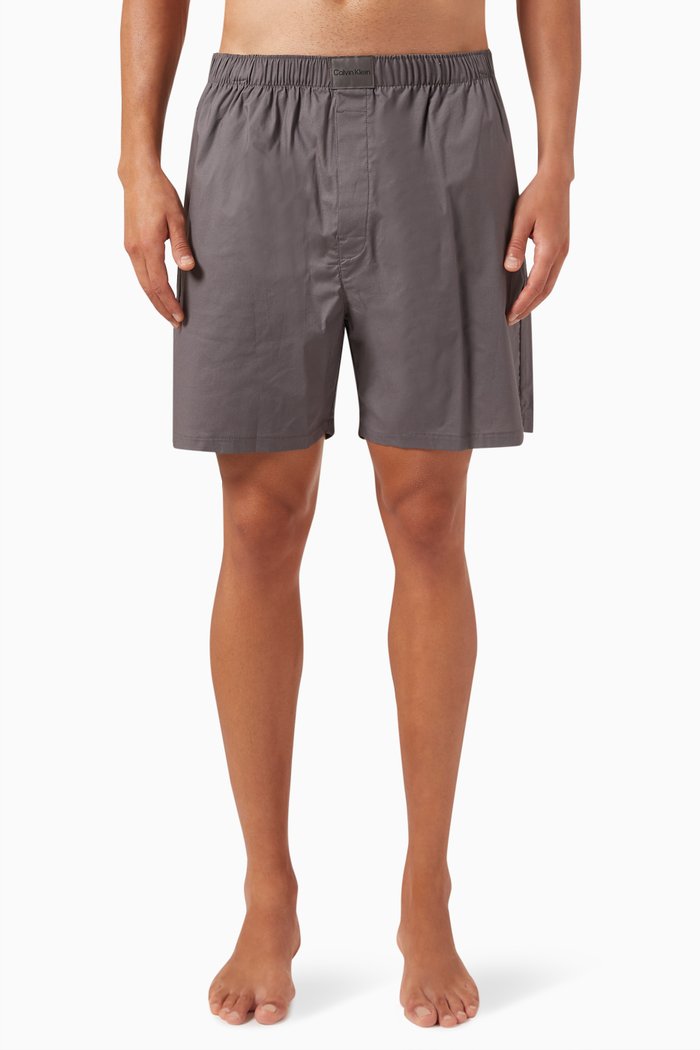 

Pure Pyjama Shorts in Cotton, Brown
