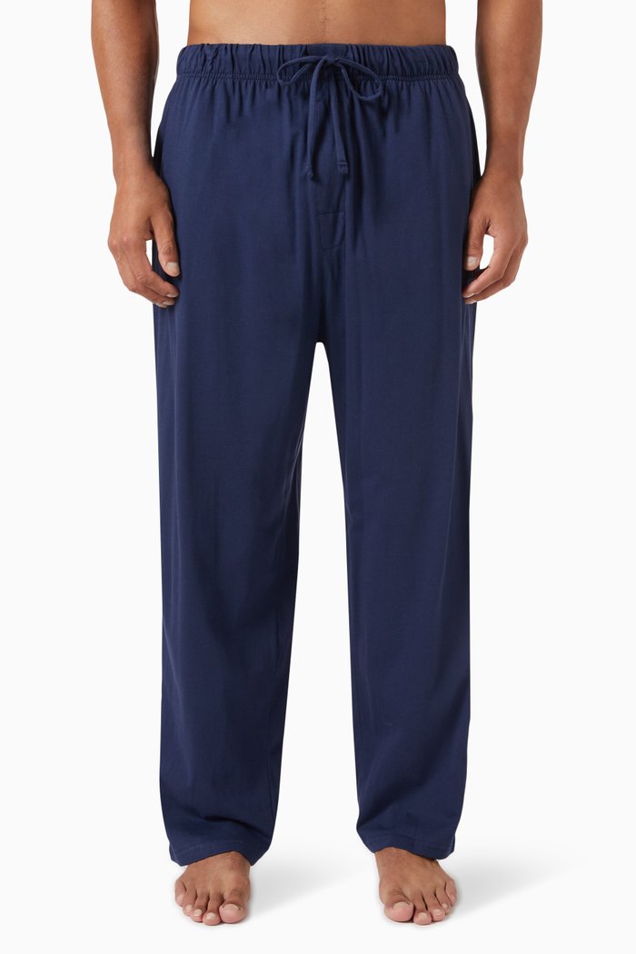 

Pyjama Pants in Organic Cotton, Blue