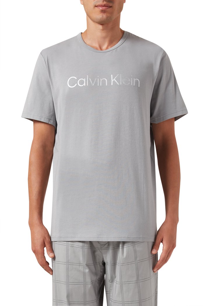 

Lounge T-shirt in Cotton-blend Jersey, Grey