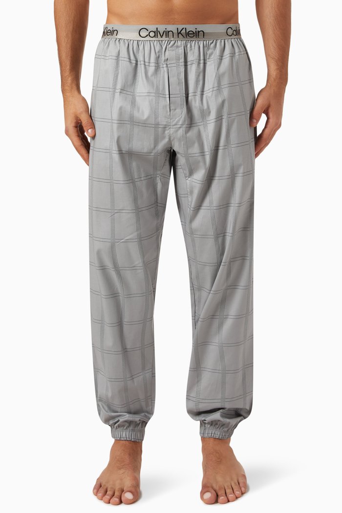 

Modern Structure Pyjama Pants in Cotton-stretch, Grey