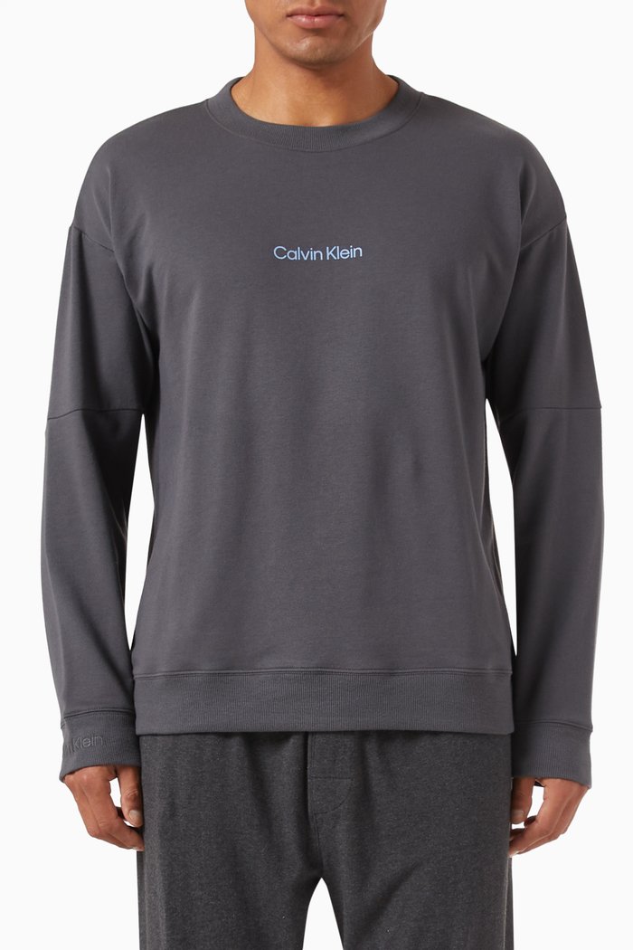 

Modern Structure Sweatshirt in Cotton-blend, Grey
