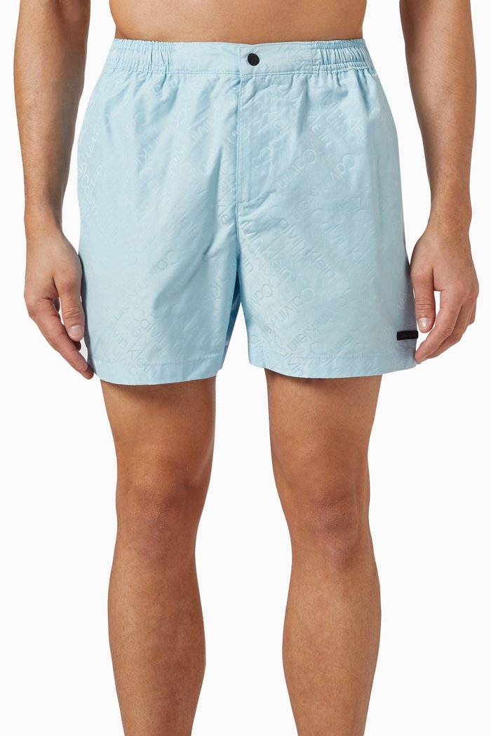 

Medium Tailored Swim Shorts in Recycled Polyester, Blue